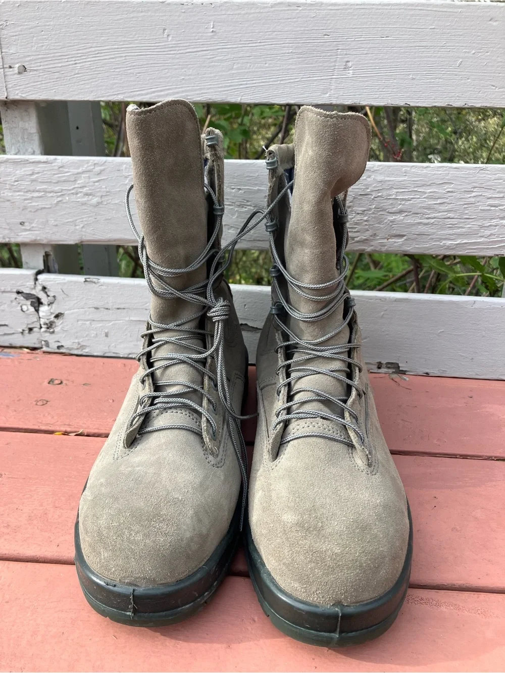 Excellent Belleville Boots Men 12.5 W 675ST Steel Toe GoreTex Tactical USA Green